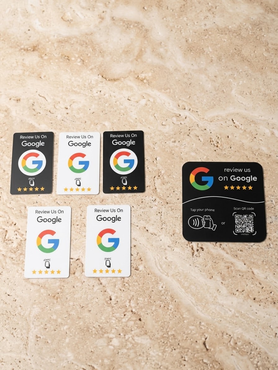 Pack PRO: x1 Tarjeta NFC/QR + x5 Mini Tarjetas NFC